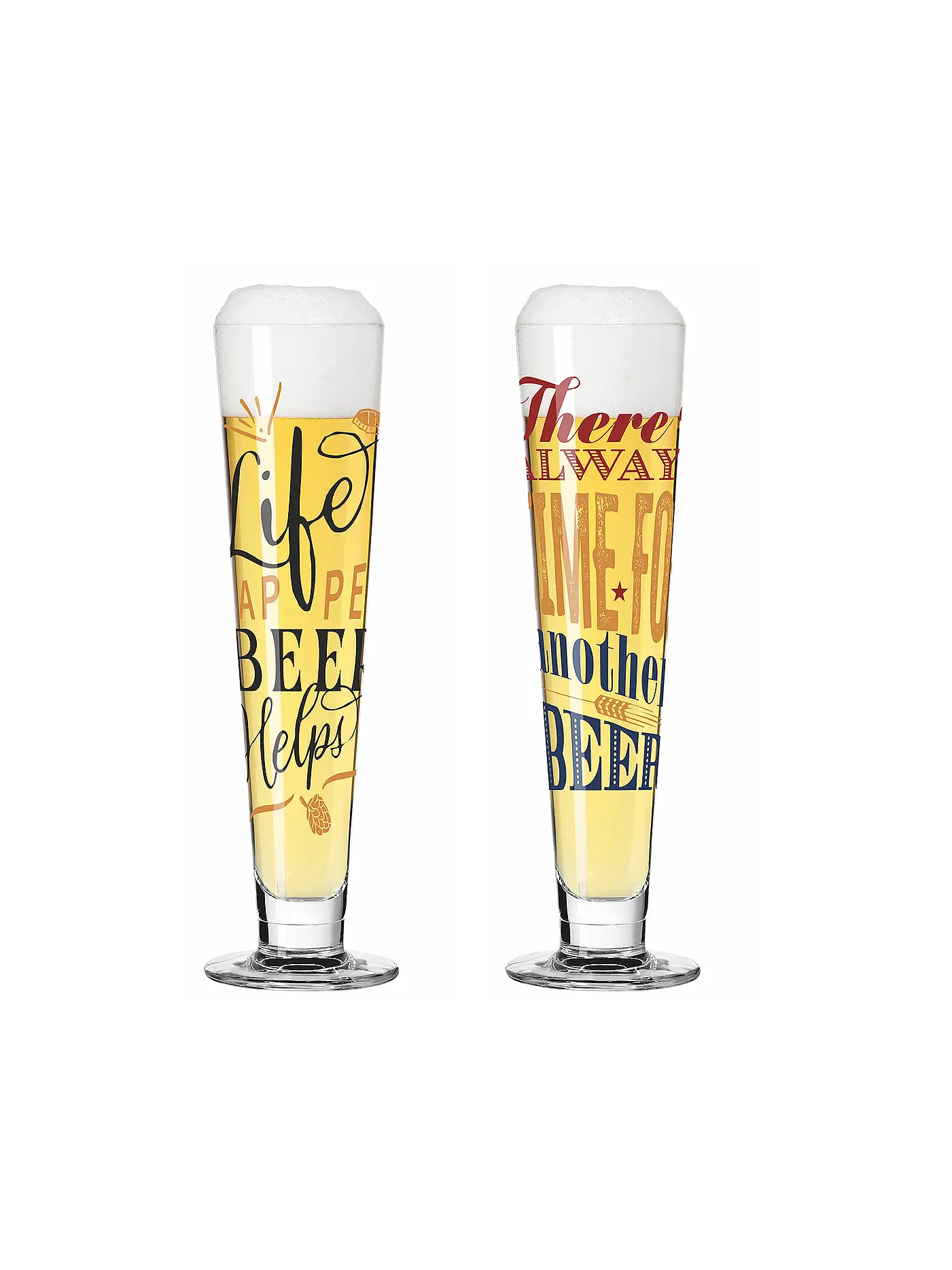 RITZENHOFF | Bierglas 2er Set HELDENFEST F25 Bunt | 